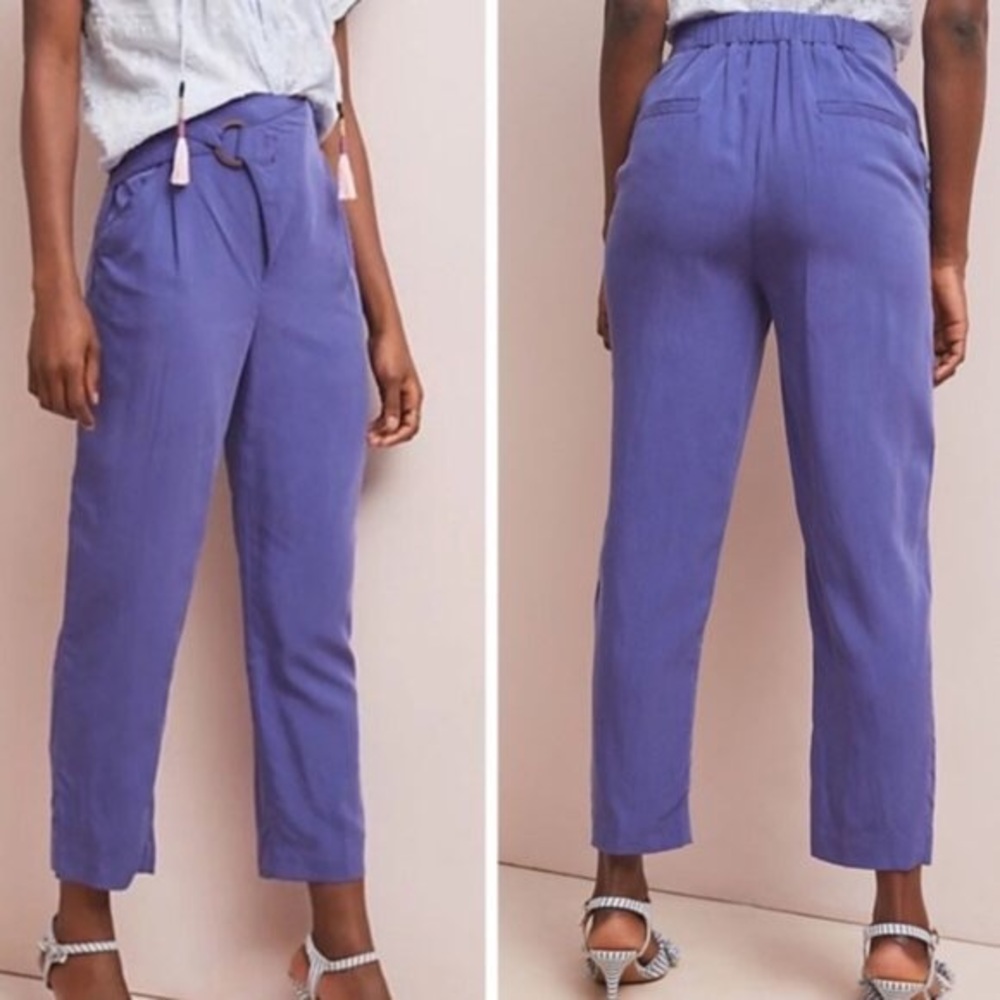 Anthropologie Cupro Wrap Trousers